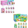 JoyCat 12 Pack DIY Poke Art Unicorn + 24 Pack Animal Dot Art Party Favors, Mess-Free Craft Kits for Kids Ages 4-9, Activity Set for Birthday Goodie Bags, Classroom Prizes and Group Fun