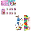 JoyCat 12 Pack DIY Poke Art Unicorn + Dance Ribbon Party Favors for Girls, Mess-Free Craft Kits for Kids Ages 4-9, Activity Set for Birthday Goodie Bags, Classroom Prizes and Group Fun