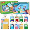JoyCat 12 Pack Dinosaur Foil Art Party Favors, Craft Kits for Kids Ages 4-9(Flower & Insect)