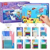 JoyCat 12 Pack Mermaid Foil Art Party Favors, Craft Kits for Girls Ages 4-9(Mermaid)