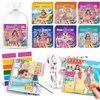 JoyCat 24 Pack Coloring Books with Stickers, Party Favors for Kids 4-8(Dress Up)
