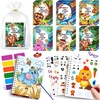 JoyCat 24 Pack Coloring Books with Stickers, Party Favors for Kids 4-8(Make a Face)