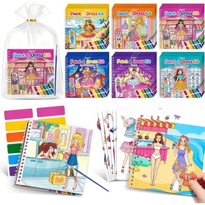 JoyCat 24 Pack Coloring Books with Stickers, Party Favors for Kids 4-8(Dress Up)