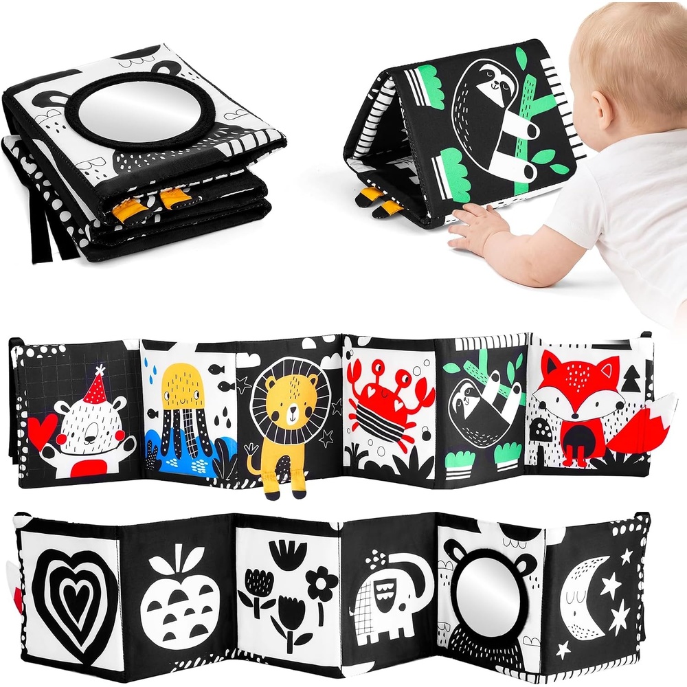 image:imageJoycat High Contrast Baby Toys 012 Months Tummy Time Mirror Shower Gift