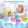 JoyCat Bath Toys, 12-Piece Ocean Rescue Set with No-Hole Sea Animals