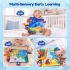JoyCat Crinkle Books for Babies 2PCS- Tummy Time Toys for Infant Newborn, Soft Sensory Crinkle Cloth Books Touch and Feel for Boys Girls (Ocean+Farm)(Jungle)
