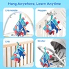 JoyCat Crinkle Books for Babies 2PCS- Tummy Time Toys for Infant Newborn, Soft Sensory Crinkle Cloth Books Touch and Feel for Boys Girls (Ocean+Farm)(Ocean Concert)