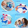 JoyCat Crinkle Books for Babies 2PCS- Tummy Time Toys for Infant Newborn, Soft Sensory Crinkle Cloth Books Touch and Feel for Boys Girls (Ocean+Farm)(Ocean Concert)
