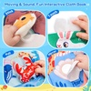 JoyCat Crinkle Books for Babies 2PCS- Tummy Time Toys for Infant Newborn, Soft Sensory Crinkle Cloth Books Touch and Feel for Boys Girls (Ocean+Farm)(Ocean+Farm)