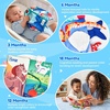JoyCat Crinkle Books for Babies 2PCS- Tummy Time Toys for Infant Newborn, Soft Sensory Crinkle Cloth Books Touch and Feel for Boys Girls (Ocean+Farm)(Ocean+Farm)