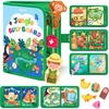 Joycat Forest Busy Book for Toddlers 1-3, 25 Activities Montessori Toy(Jungle Busy Book)