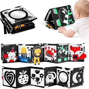 Joycat High Contrast Baby Toys 0-12 Months, Tummy Time Mirror, Shower Gift