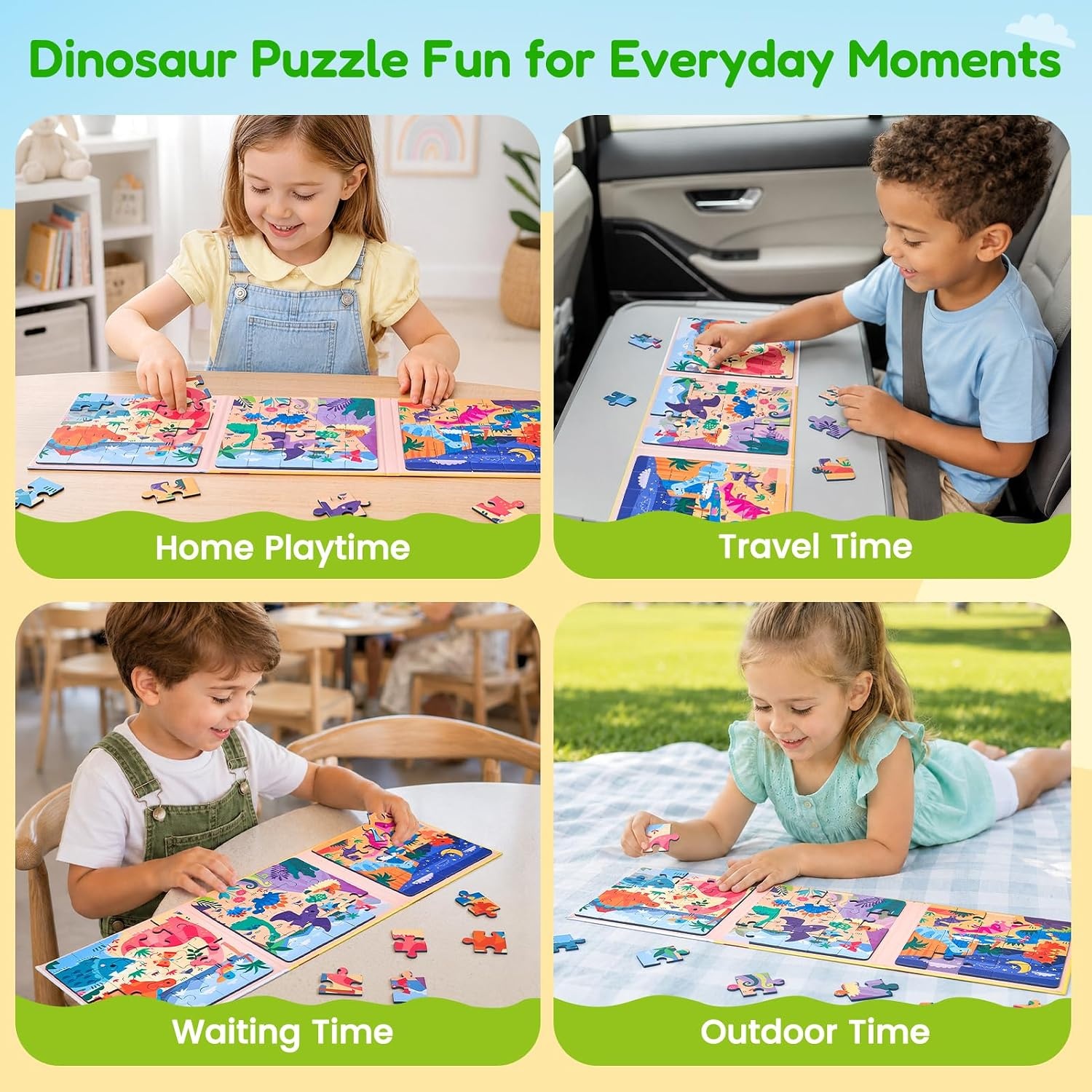 image:imageJoyCat Magnetic Puzzles for Kids 35 Travel Toys OceanDinosaur