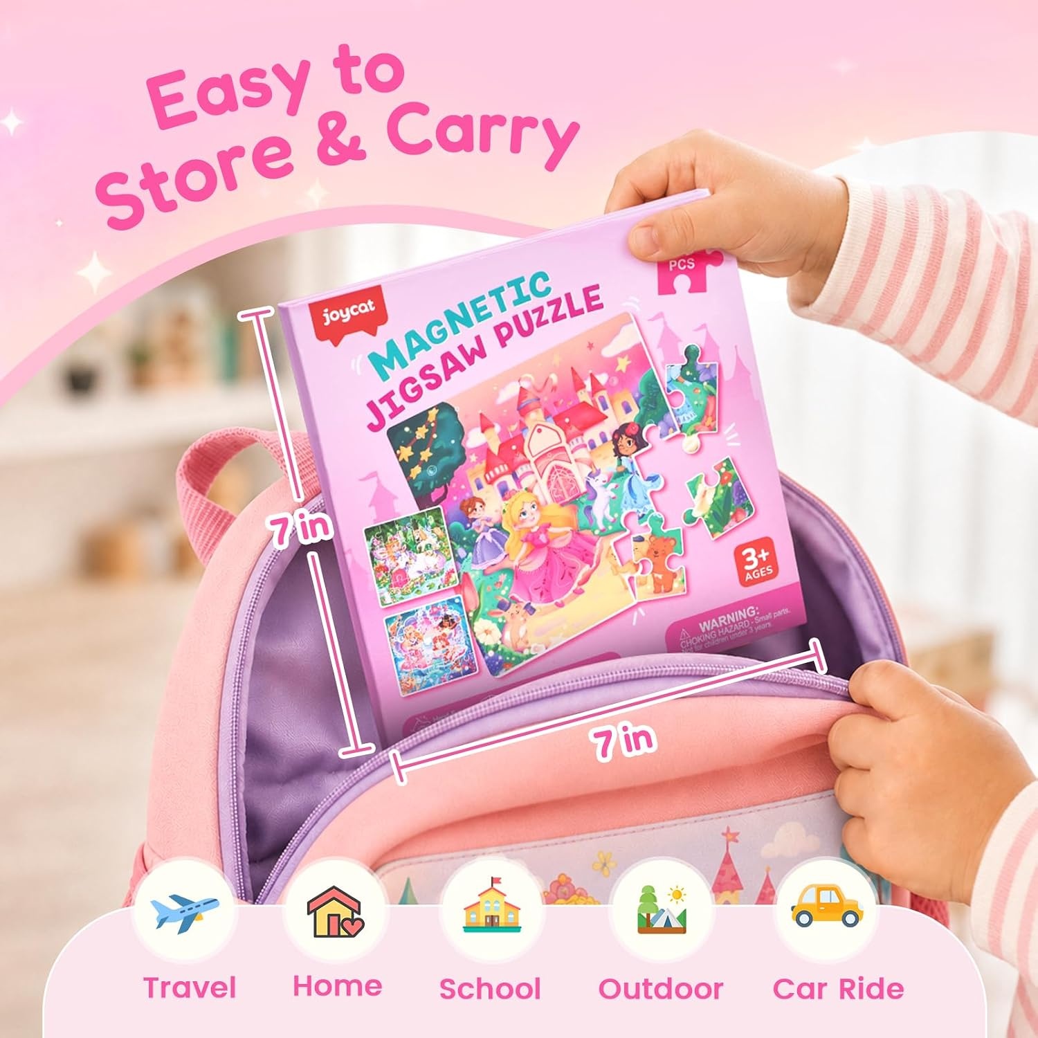 image:imageJoyCat Magnetic Puzzles for Kids 35 Travel Toys OceanPrincess