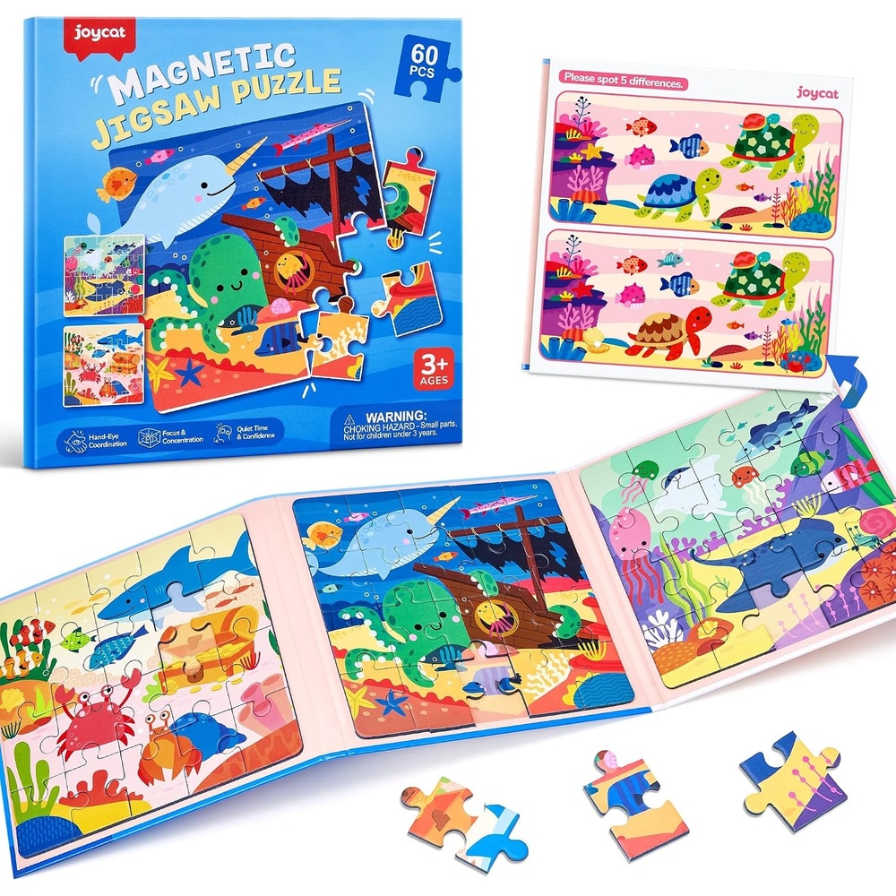 image:imageJoyCat Magnetic Puzzles for Kids 35 Travel Toys OceanOcean