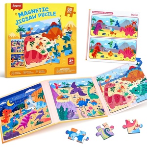 JoyCat Magnetic Puzzles for Kids 3-5, Travel Toys (Ocean)(Dinosaur)