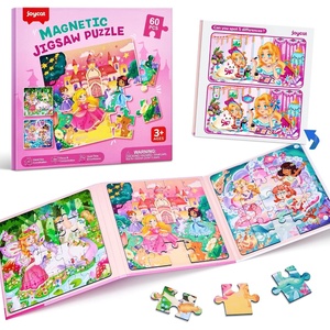 JoyCat Magnetic Puzzles for Kids 3-5, Travel Toys (Ocean)(Princess)