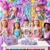 JoyCat 24 Pack Princess Poke Art Party Favors for Girls Ages 4-8(Mermaid)