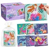 JoyCat 24 Pack Princess Poke Art Party Favors for Girls Ages 4-8(Mermaid)