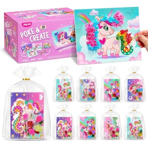 JoyCat 24 Pack Princess Poke Art Party Favors for Girls Ages 4-8(Unicorn)
